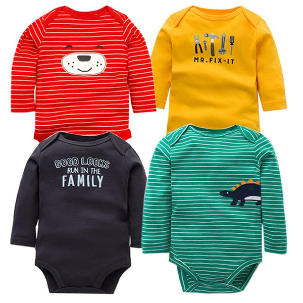 4pcs Baby Bodysuit 0-24M