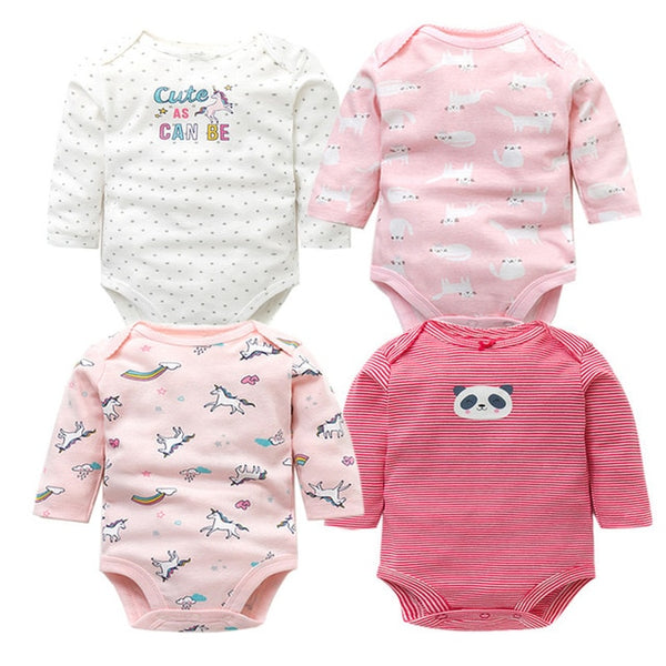 4pcs Baby Bodysuit 0-24M