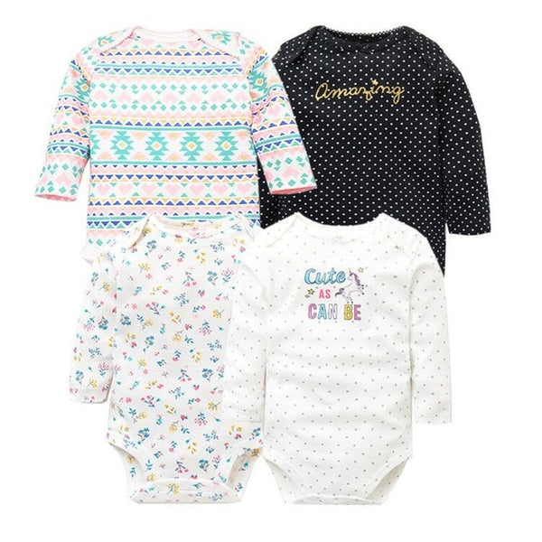 4pcs Baby Bodysuit 0-24M