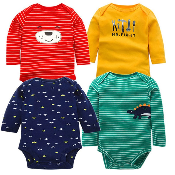 4pcs Baby Bodysuit 0-24M