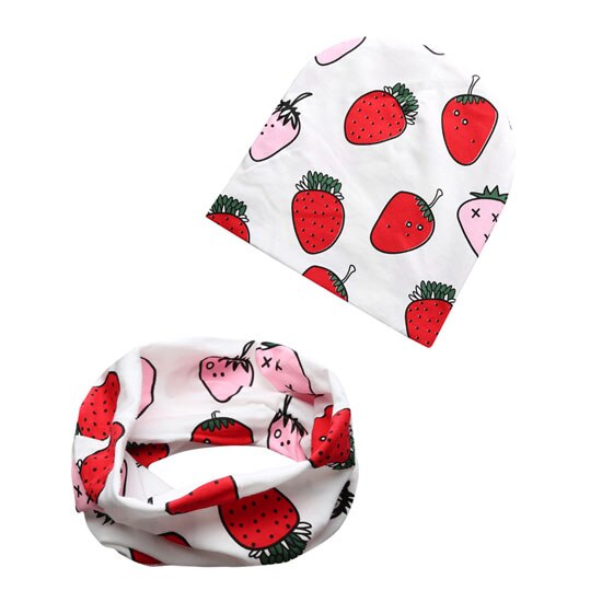 2pcs Baby Hat + Scarf 0-3 Years