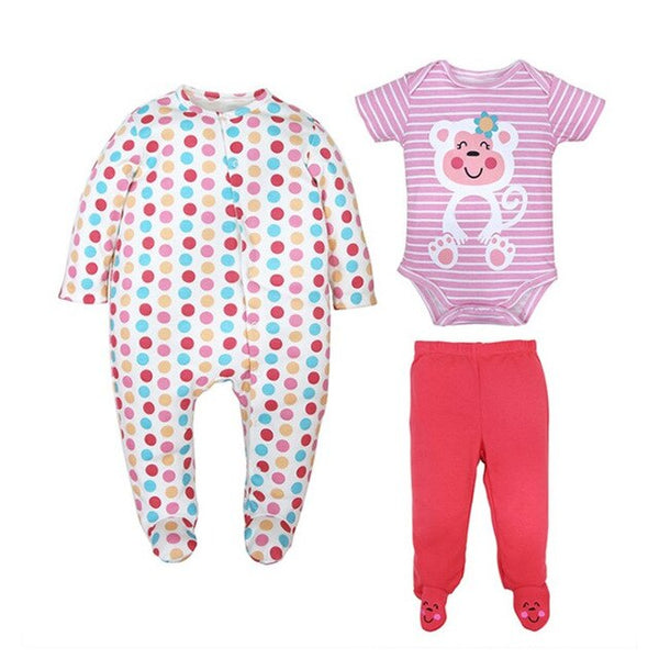 3pcs Baby Clothing Set 0-18M