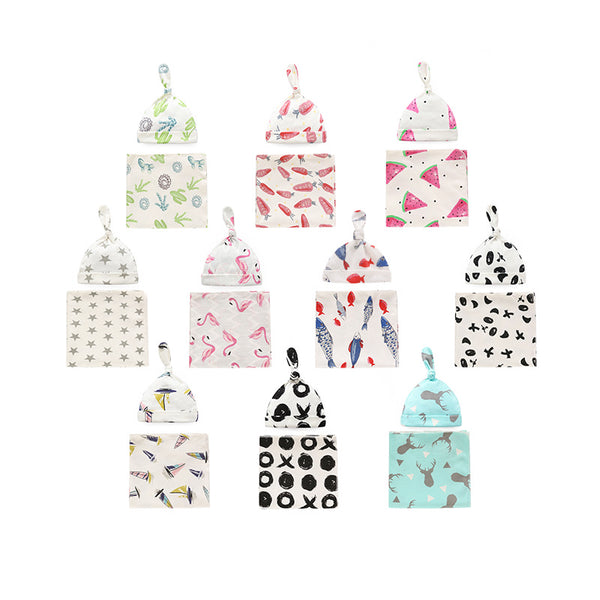 2pcs Baby Blanket Cap