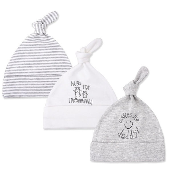 3pcs Baby Hats 0-6M