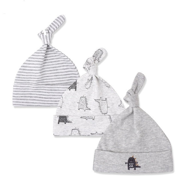 3pcs Baby Hats 0-6M