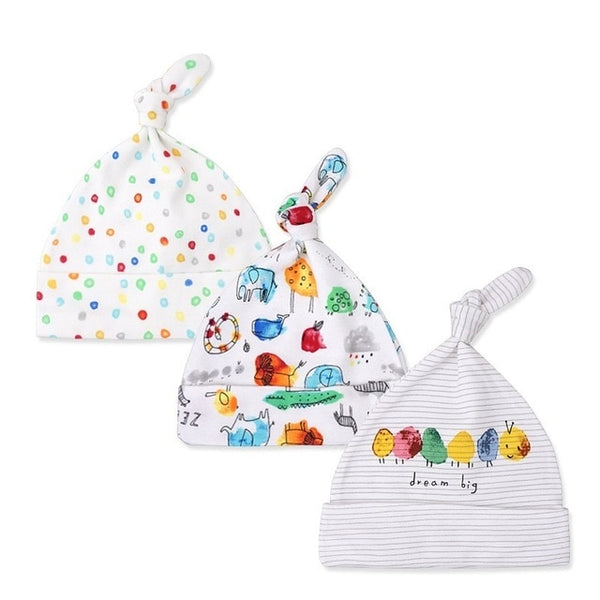 3pcs Baby Hats 0-6M