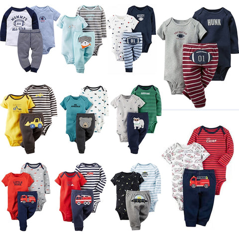 3pcs Baby Boys Clothing Set 6-24M