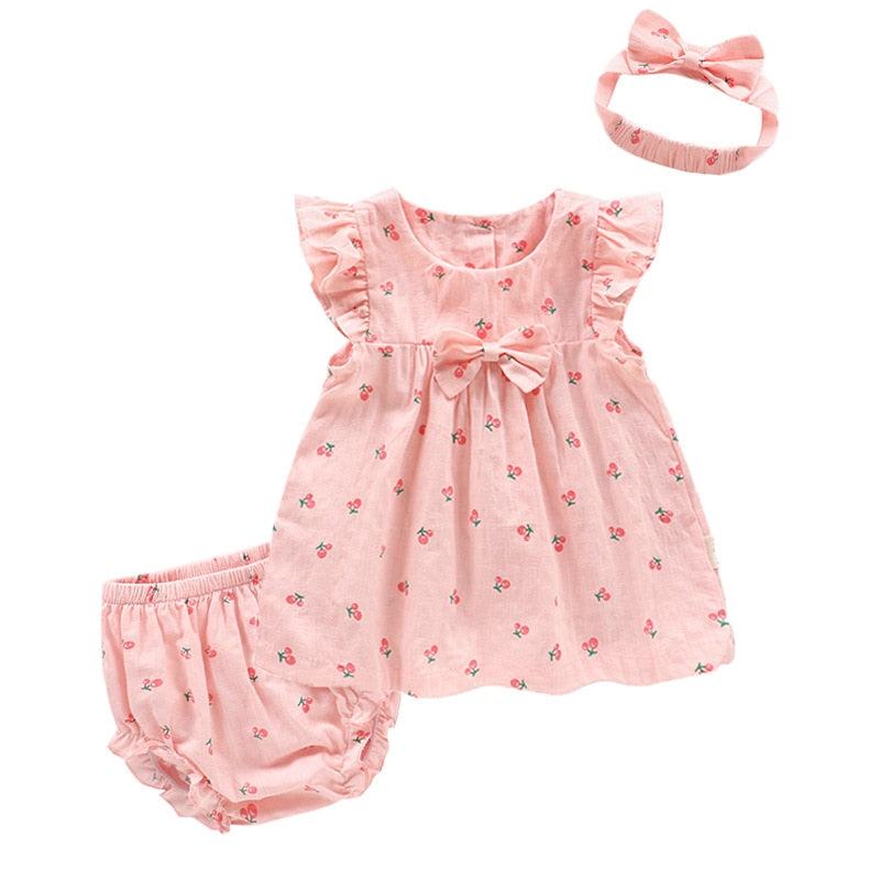 3pcs Baby Girls Dress 6M-3T