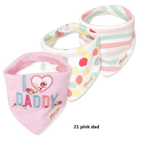 3pcs/lot Baby Bibs Bandana