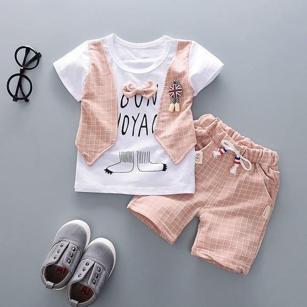 Unisex Baby Tshirt + Shorts