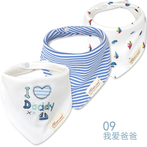 3pcs/lot Baby Bibs Bandana