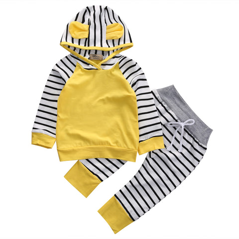 Hooded Long Sleeve Clothing Set 6-24M