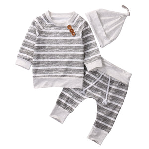 3pcs Long Sleeve Clothing Set 3-18M