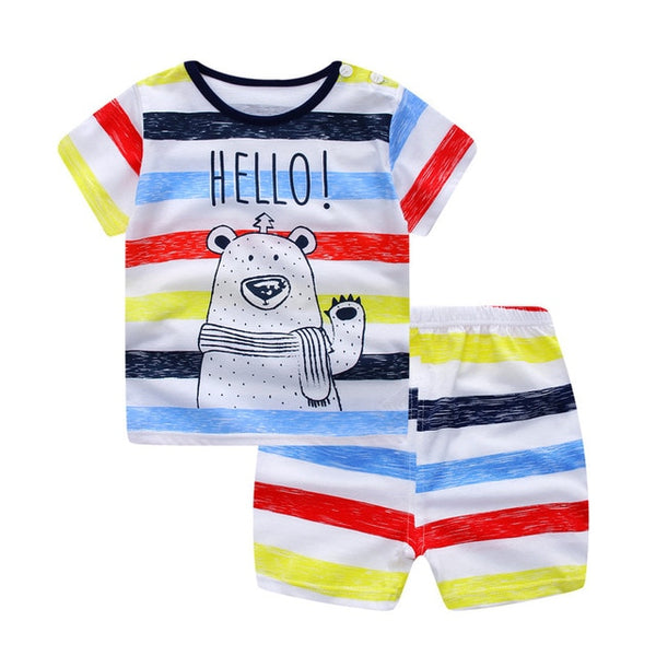 Unisex Baby Tshirt + Shorts