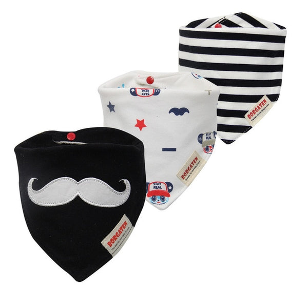 3pcs/lot Baby Bibs Bandana