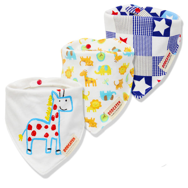 3pcs/lot Baby Bibs Bandana
