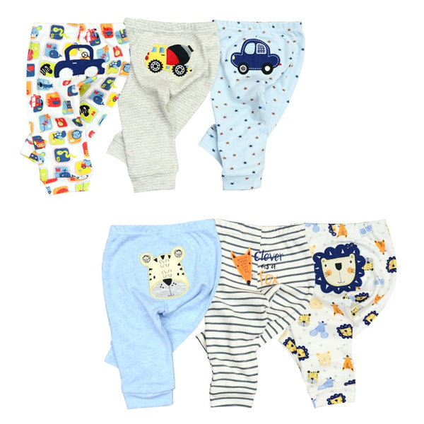 3/6pcs Baby Pants 6-24M