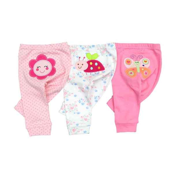 3/6pcs Baby Pants 6-24M