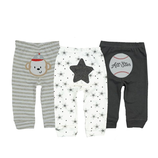 3/6pcs Baby Pants 6-24M