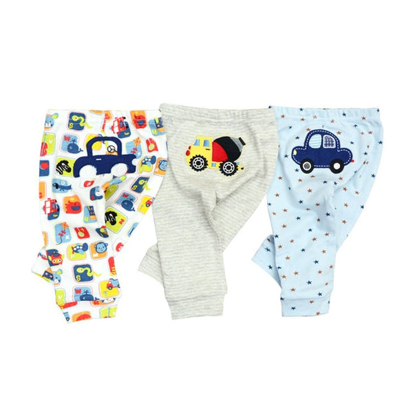 3/6pcs Baby Pants 6-24M