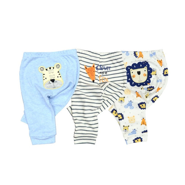 3/6pcs Baby Pants 6-24M