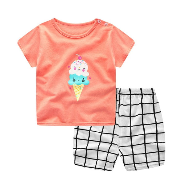 Unisex Baby Tshirt + Shorts