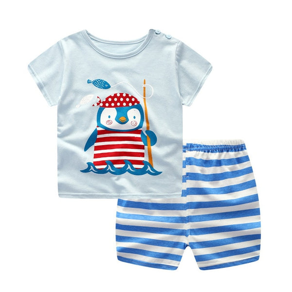 Unisex Baby Tshirt + Shorts