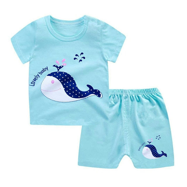 Unisex Baby Tshirt + Shorts