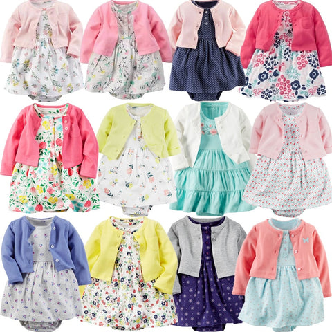 2pcs Baby Girls Dress 6-24M