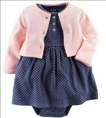 2pcs Baby Girls Dress 6-24M