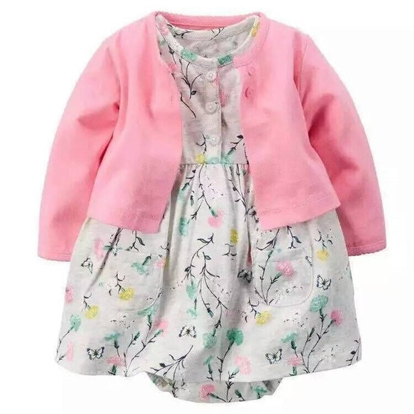 2pcs Baby Girls Dress 6-24M