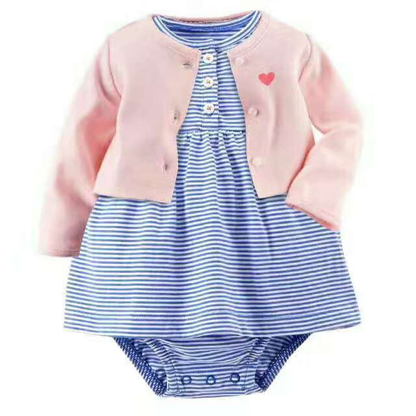 2pcs Baby Girls Dress 6-24M