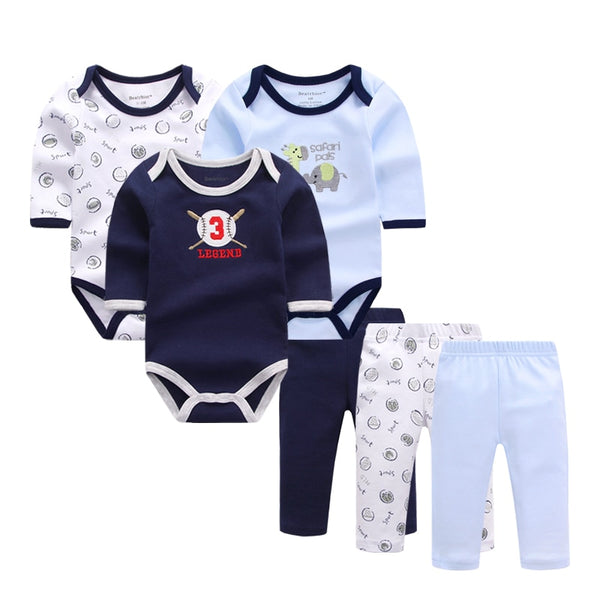 6pcs Baby Clothing Set 0-9M