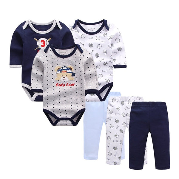 6pcs Baby Clothing Set 0-9M