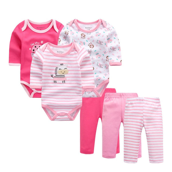 6pcs Baby Clothing Set 0-9M