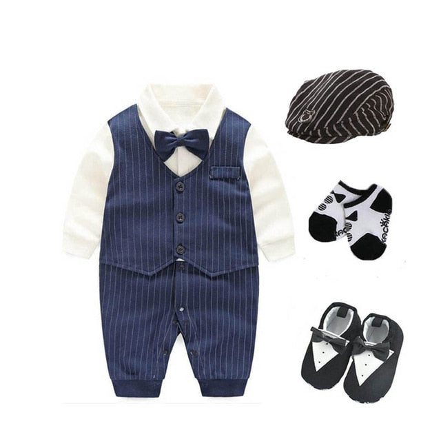 Baby Boys Tuxedo Suit Set 0-18M