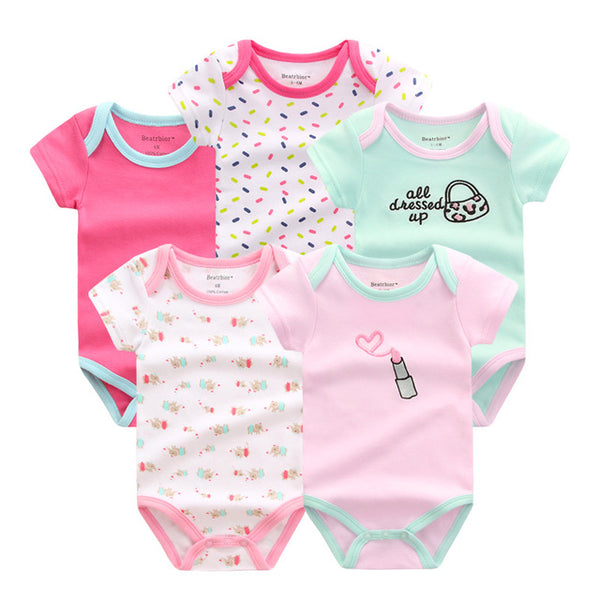 5pcs Baby Bodysuit 3-9M