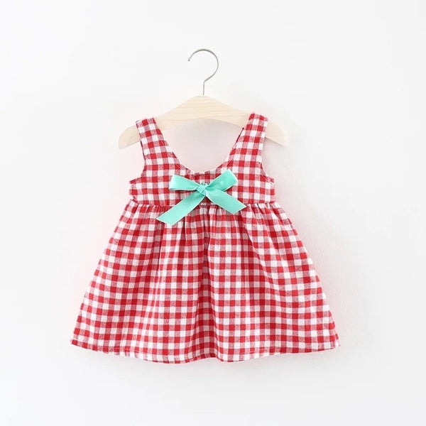 Bow Lemon Print Baby Girl Dress 0-2 Years