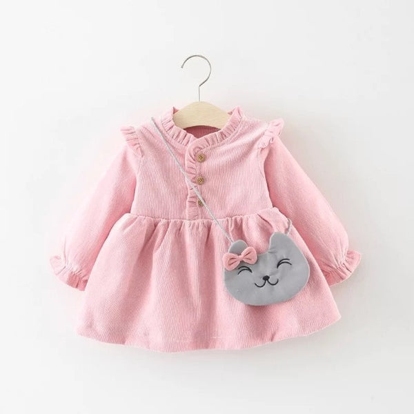 Baby Girls Dress + Bag 0-2 Years