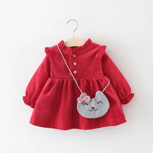 Baby Girls Dress + Bag 0-2 Years