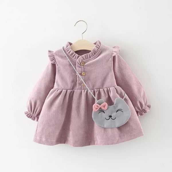 Baby Girls Dress + Bag 0-2 Years