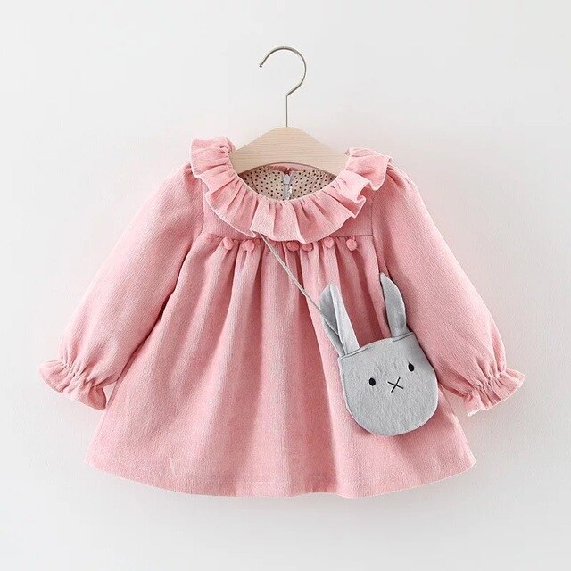 Baby Girls Dress + Bag 0-2 Years