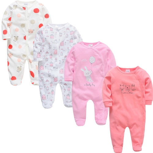 3 4 pcs Baby Romper 3-12M