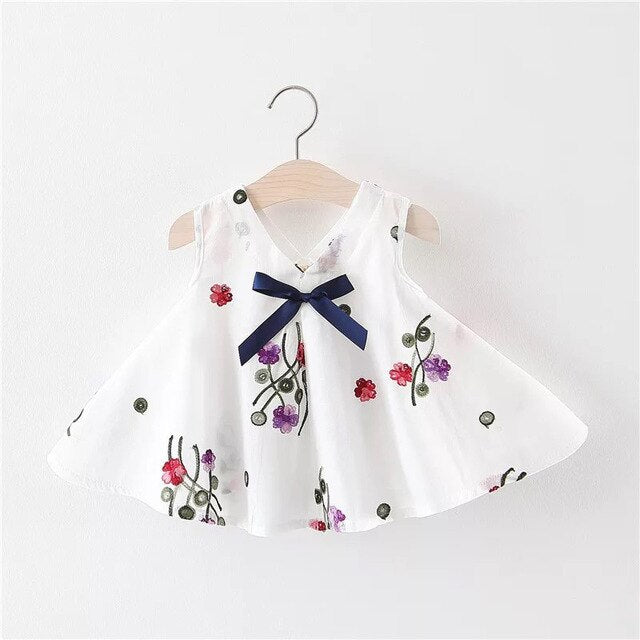 Floral Print Baby Girl Dress 0-2 Years