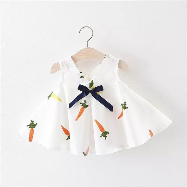 Floral Print Baby Girl Dress 0-2 Years