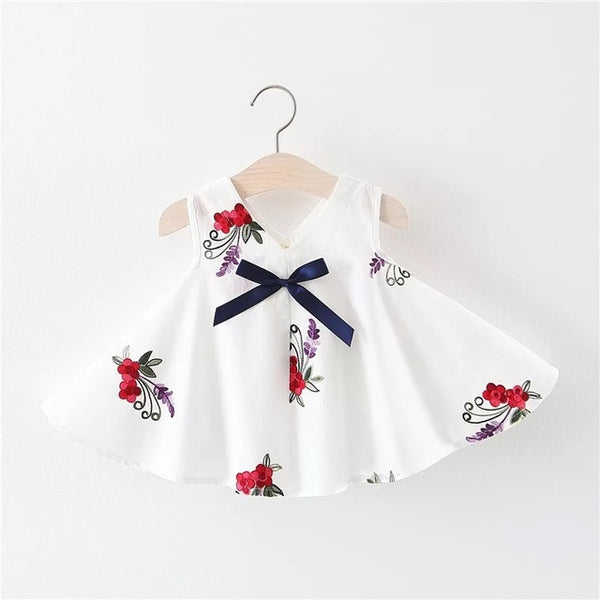 Floral Print Baby Girl Dress 0-2 Years