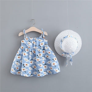 Baby Girls Dress + Hat 0-2 Years