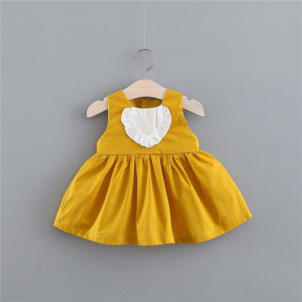 Bow Floral Print Baby Girl Dress 0-2 Years
