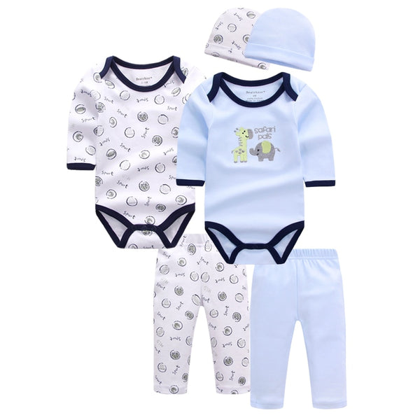 6pcs Baby Clothing Set 0-9M