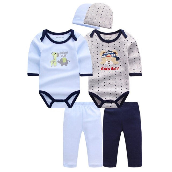 6pcs Baby Clothing Set 0-9M